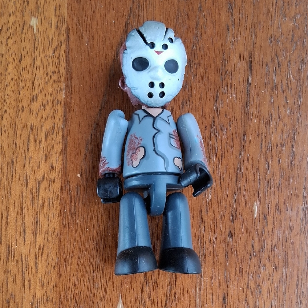 Spooky Masked Action Figure - Black and Gray